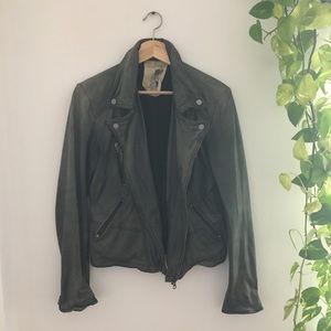 Free People leather moto jacket